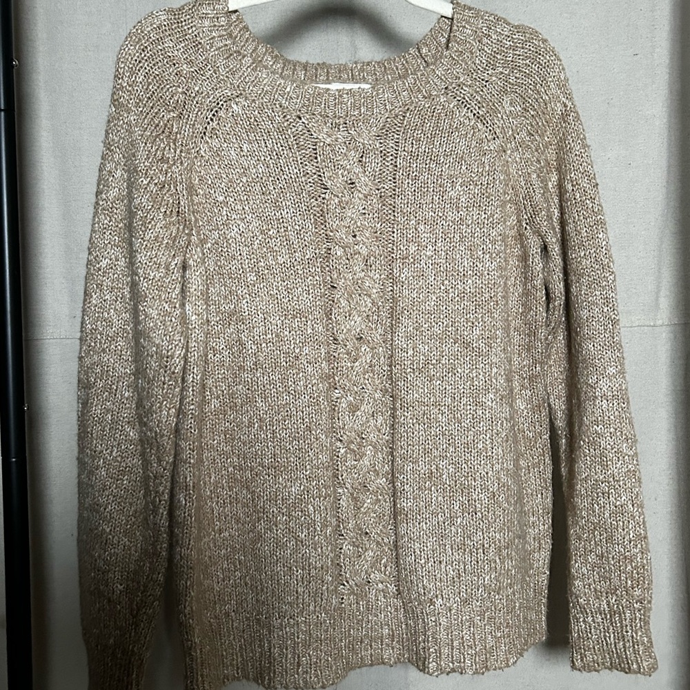 St. John's Bay Beige Cable Knit Sweater